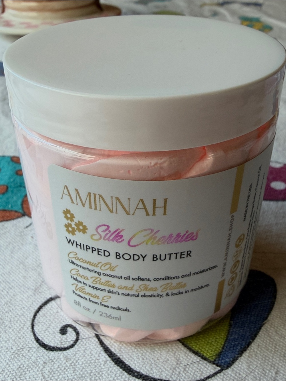 🍒 AMINNAH Silk Cherries Whipped Body Butter  🍒 NWT 🍒